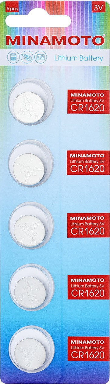 Литиевая батарейка Minamoto CR1620, 1 шт