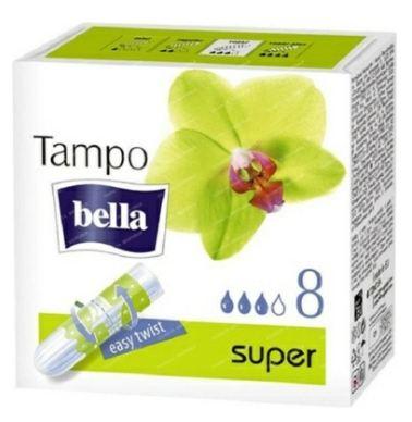 Тампоны женские гигиенические Tampo Bella Super Premium Comfort, 8 шт
