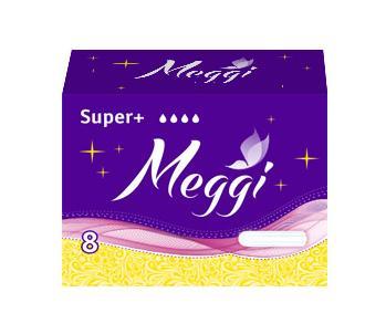 Тампоны женские гигиенические Meggi Super +, 8 шт