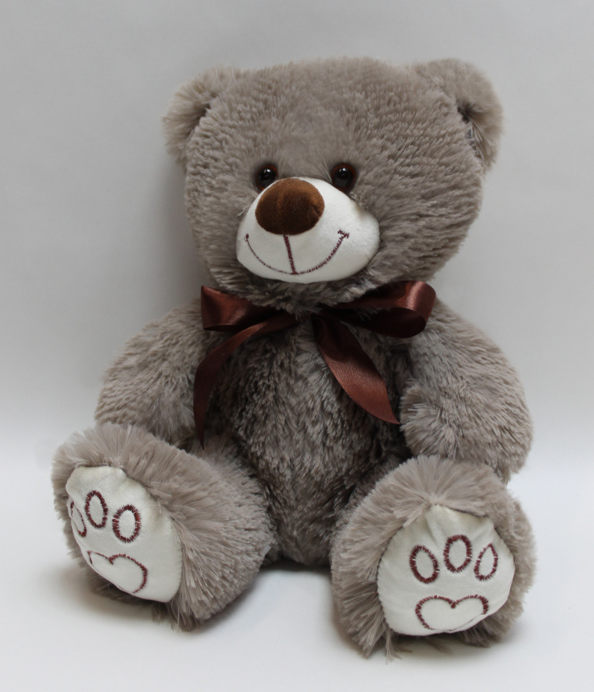 Мишка плюшевый 50см topBear 0504 пепельный
