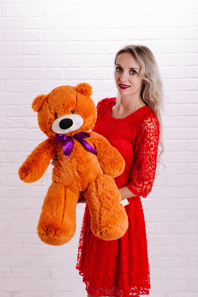 Мишка плюшевый 85см topBear 0902 карамельный