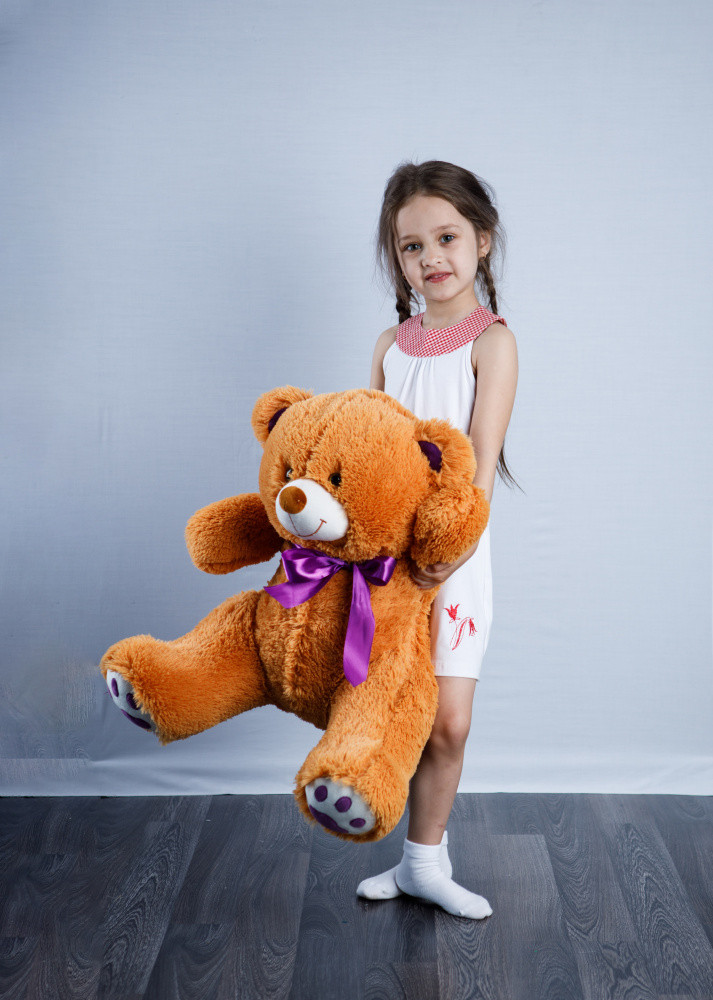 Мишка плюшевый 90см topBear 0906 карамельный
