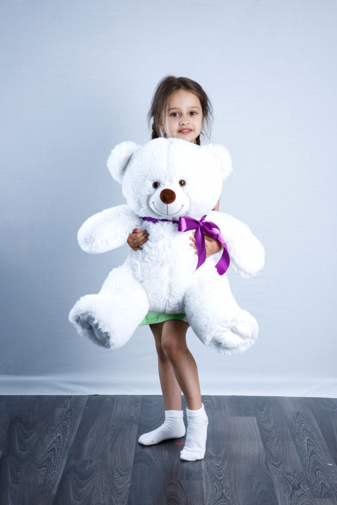 Мишка плюшевый 90см topBear 0908 белый