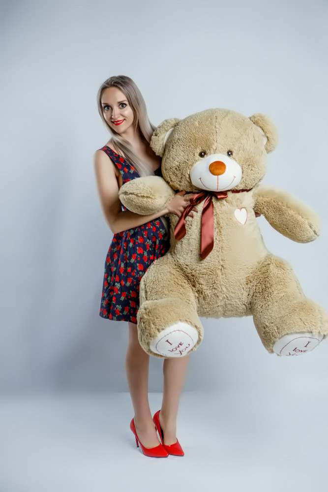 Мишка плюшевый 160см topBear 1600 латте