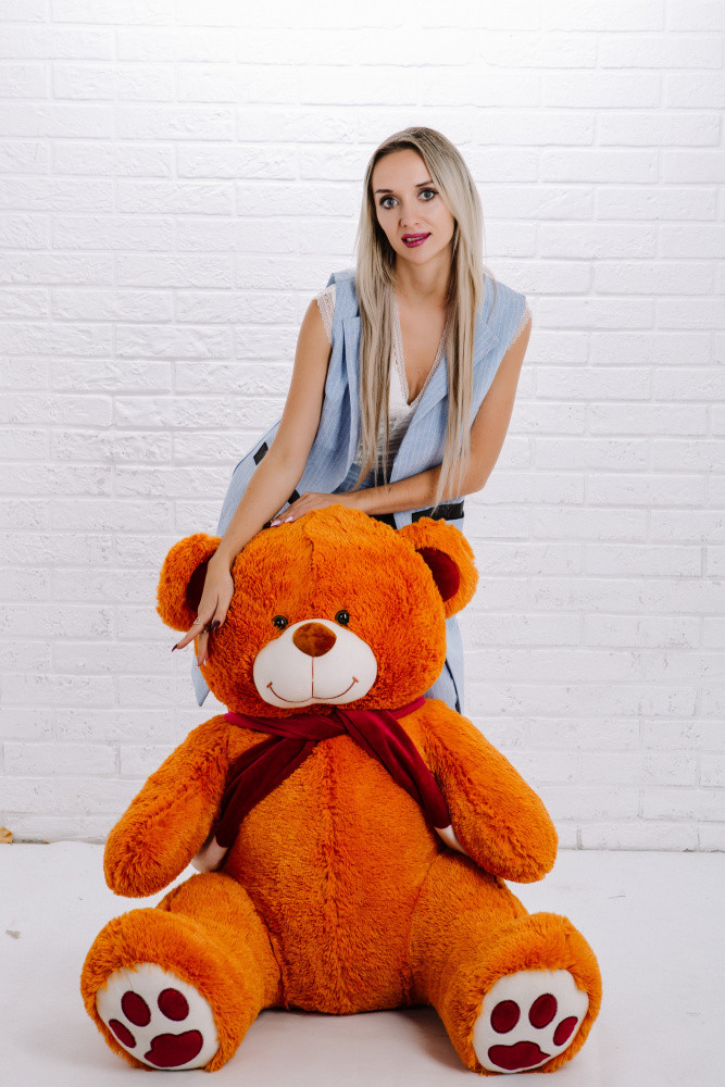 Мишка плюшевый 160см topBear 1603 карамельный