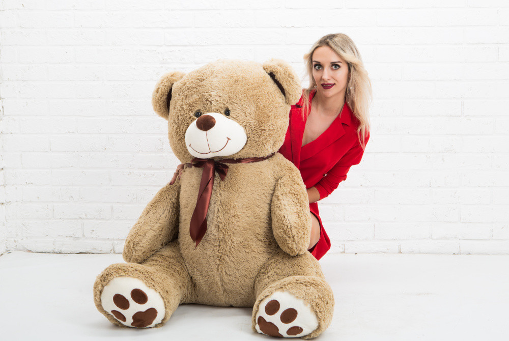 Мишка плюшевый 160см topBear 1604 латте