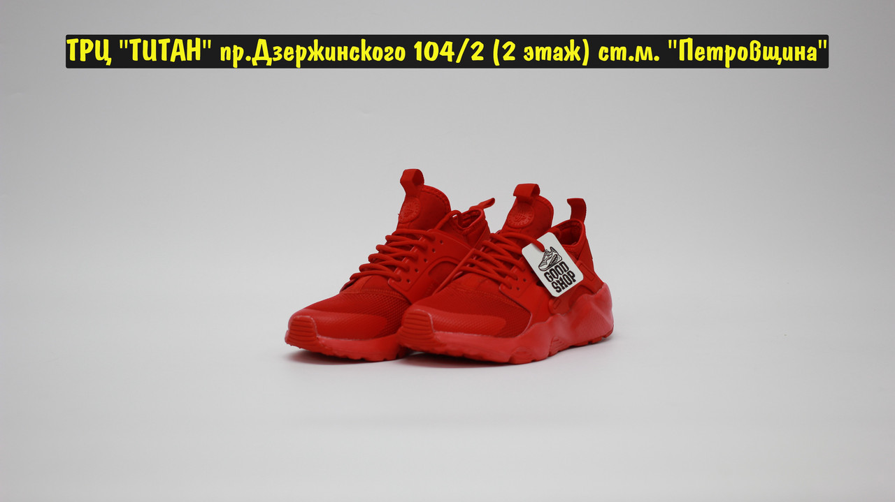Кроссовки Nike Air Huarache All Red - фото 2 - id-p156553543
