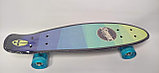 Скейтборд с принтом светящиеся колёса ручкой S00287 Banga, фото 2