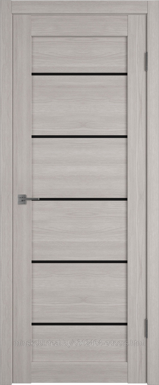 Дверь межкомнатная Atum Pro Х27 black gloss Stone Oak