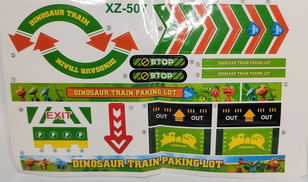 Игровой набор Поезд динозавров в чемодане XZ507 - фото 6 - id-p156599530