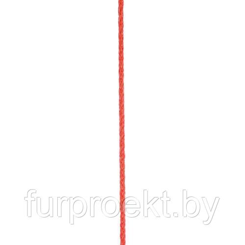 Шнур-веревка вязаный 3мм (1,5г) красный