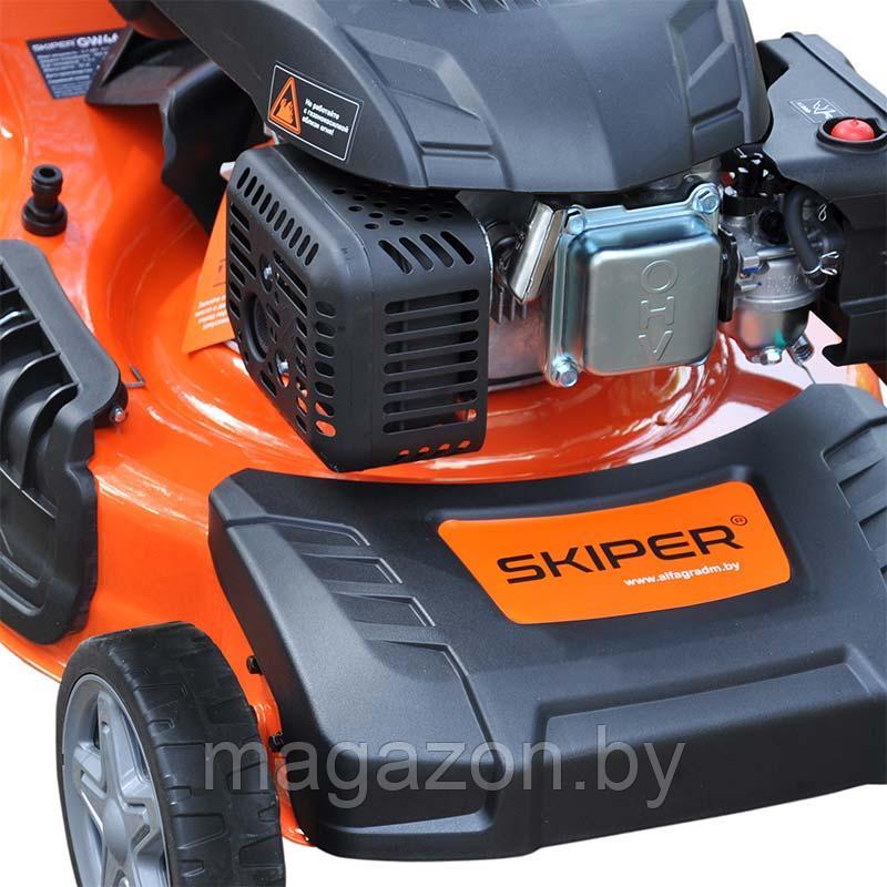 Газонокосилка бензиновая SKIPER GW460S, 5л.с, 60л, самоходная - фото 4 - id-p153637641