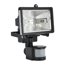 Прожектор галогенный с датчиком движения
RFG 005 Black 150W 230V R7s IP44 черный ETP