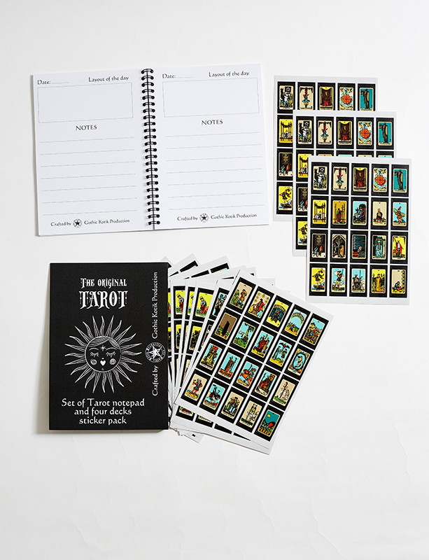 Таро блокнот для записей с комплектом наклеек в виде карт Таро Артура Эдварда Уэйта - фото 4 - id-p151641231