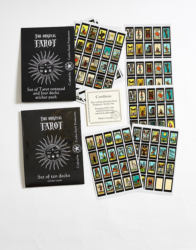 Таро блокнот для записей с комплектом наклеек в виде карт Таро Артура Эдварда Уэйта - фото 10 - id-p151641231