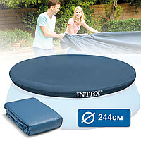 Тент-чехол для надувных бассейнов Intex EasySet 2,44м, арт 28020, фото 1