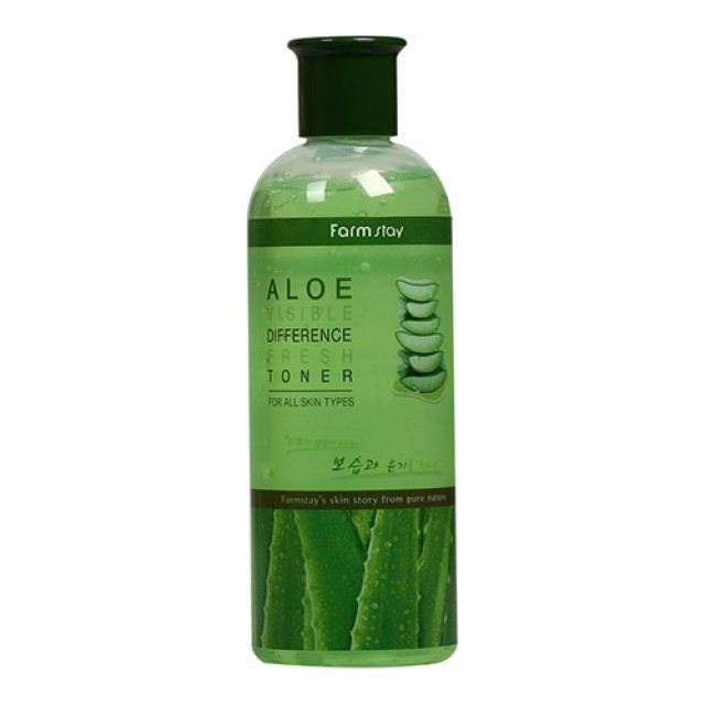 Farm Stay Visible Difference Moisture Toner Aloe Увлажняющий тонер для снятия раздражения кожи лица с алое