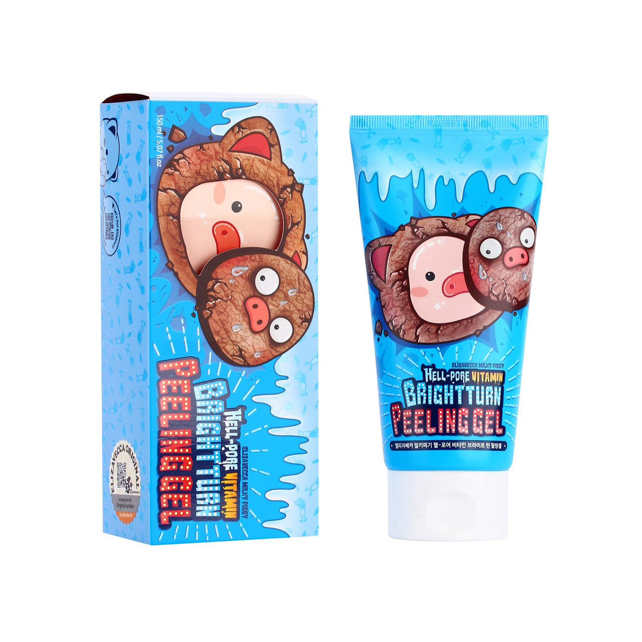 Гель-пилинг витаминизированный Elizavecca Hell-Pore Vitamin Bright turn Peeling Gel 150мл