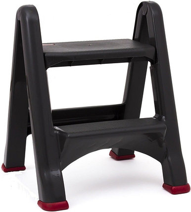 Стремянка Curver Step stool foldable, две ступени, пластиковая, черная, 150кг  08605, фото 2