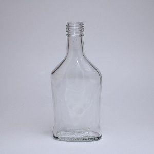Бутылка стеклянная 250 мл 0,250 л "Фляжка"  (28)