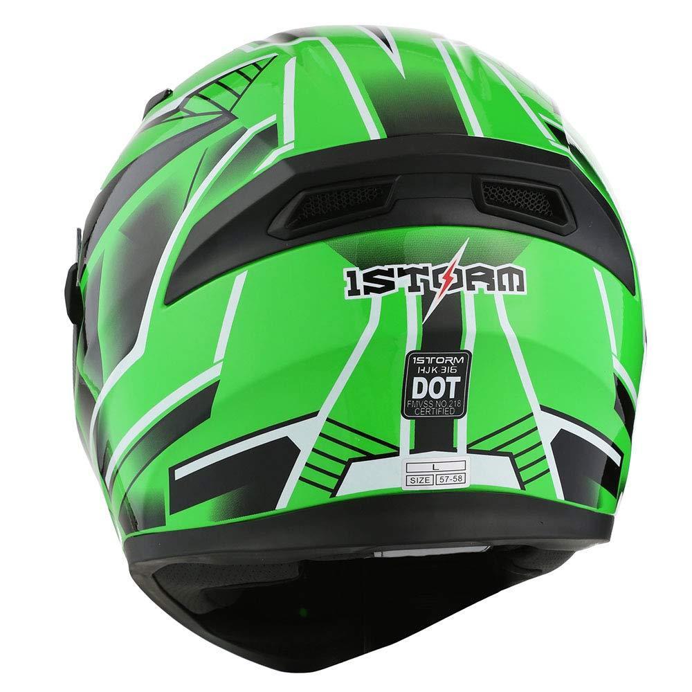 Шлем мото 1STORM HJK316 интеграл с очками белый L - фото 6 - id-p156630806