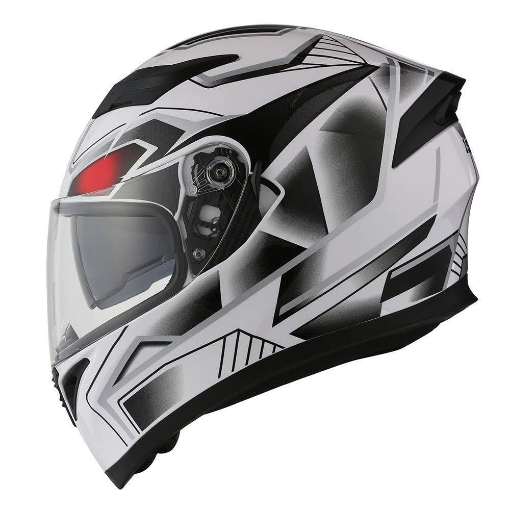 Шлем мотоцикл 1STORM HJK316 интеграл с очками белый XL - фото 2 - id-p156630886