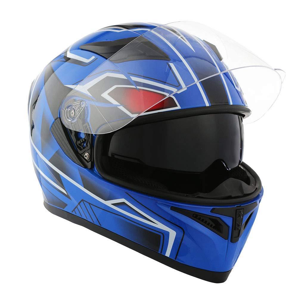 Шлем мотоцикл 1STORM HJK316 интеграл с очками белый XL - фото 10 - id-p156630886