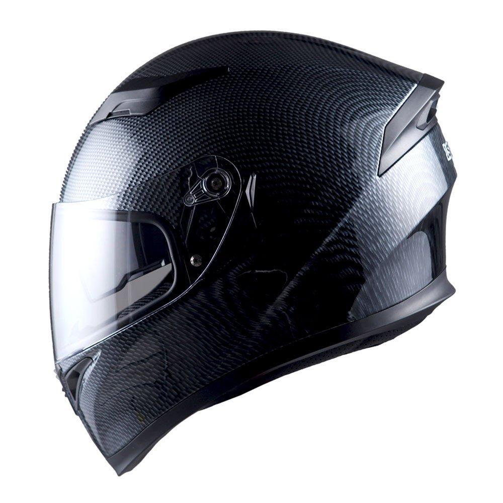 Шлем мотоциклетный 1STORM HJK316 интеграл с очками карбон L - фото 1 - id-p156631544
