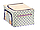 Органайзер для вещей на каркасе 40х30х20см, бежевый с фиолетовым, фото 7