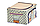 Органайзер для вещей на каркасе 40х30х20см, бежевый с фиолетовым, фото 8