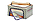 Органайзер для вещей на каркасе 40х30х20см, бежевый с фиолетовым, фото 9