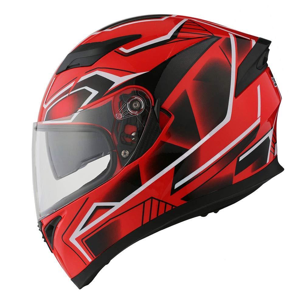 Мотоциклетный шлем 1STORM HJK316 интеграл с очками красный M - фото 1 - id-p156635271