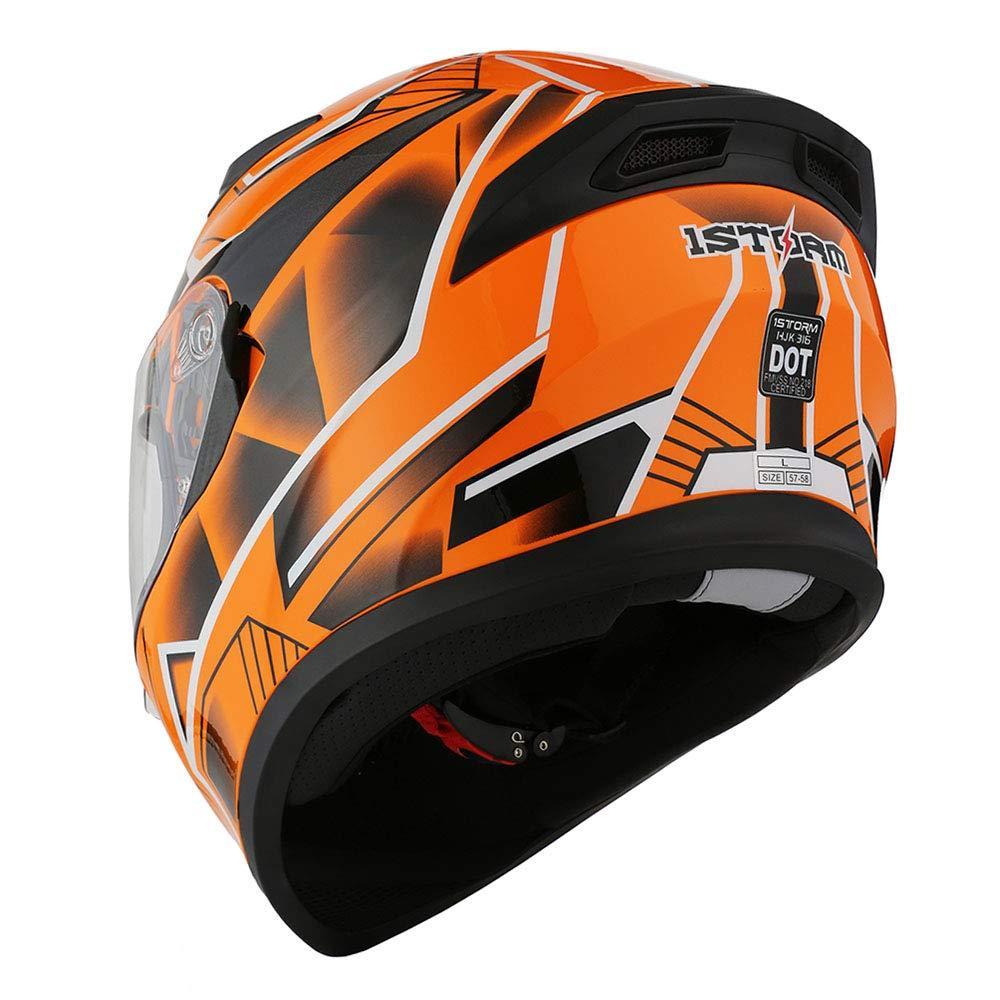 Шлем для мотоцикла 1STORM HJK316 интеграл с очками красный XL - фото 8 - id-p156635339