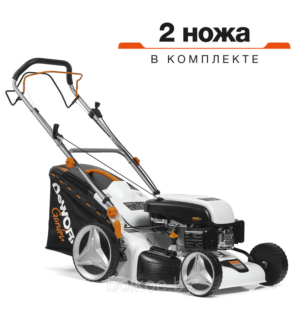 Газонокосилка бензиновая самоходная DeWORKS L 55SP (6 л.с.) - фото 1 - id-p156636250