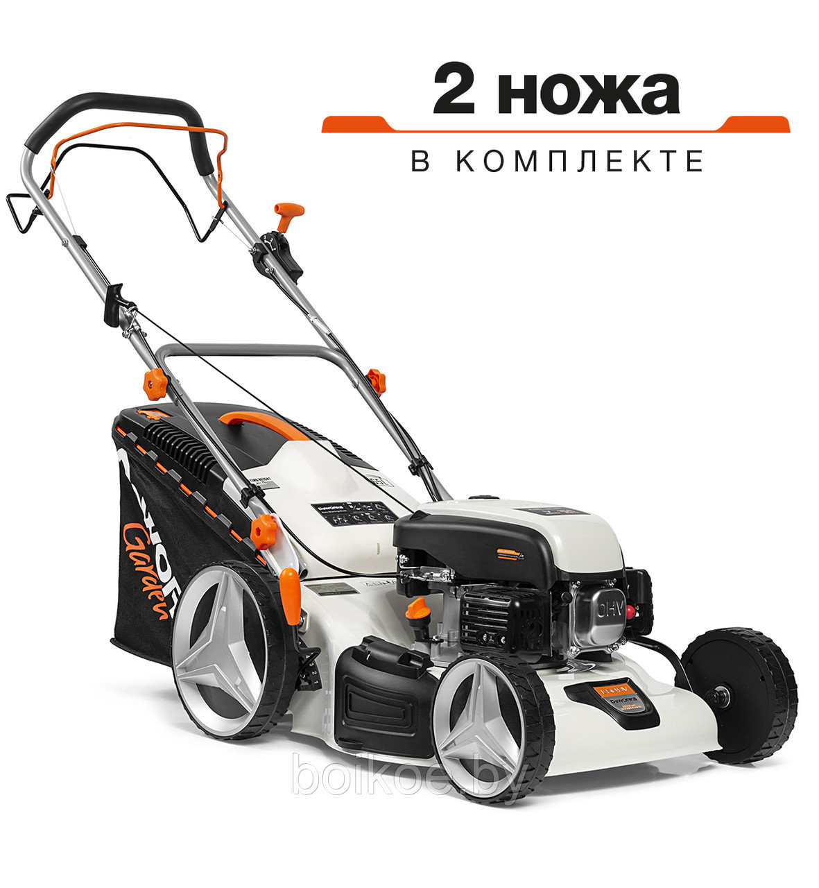 Газонокосилка бензиновая самоходная DeWORKS L50SV (5 л.с.)