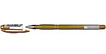 Ручка гелевая Signo Noble Metal корпус прозрачный, стержень золотистый