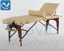Складной массажный стол ErgoVita Master Plus (бежевый, коричневые ноги), фото 2