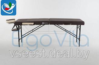 Складной массажный стол ErgoVita Master Alu (коричневый+кремовый), фото 2