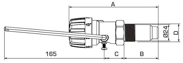 Регулятор тяги для твердотопливного котла ESBE ATA 212 G 3/4, фото 2