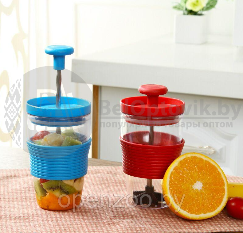 Кружка для смузи и коктейлей Fruits smoothie maker, 300 ml - фото 8 - id-p139405093