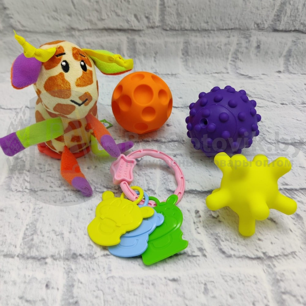 Набор из 5-ти развивающих игрушек для самых маленьких Fancy Baby Тактилики серии Моя первая игрушка, в боксе - фото 7 - id-p156692983