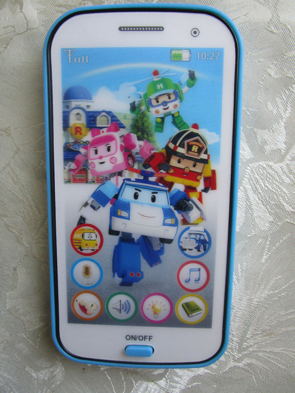 Детский телефон Поли со сказками "Робокары" розовый JD-0883P2 - фото 1 - id-p14430593
