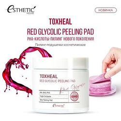 ESTHETIC HOUSE Пилинг-подушечки МИНДАЛЬНЫЕ Toxheal Red Glyucolic Peeling Pad, 100 мл (100 шт) ПЭДЫ