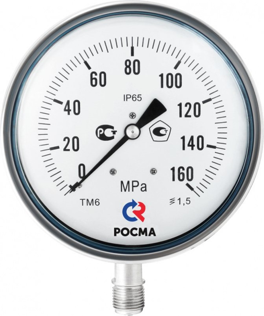 Манометр ТМ-621Р.00(0-160МРа) G1/2.1,5 нерж сталь
