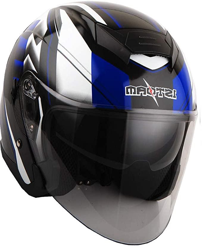 Шлем скутер 1STORM HJK526 открытый с очками черный матовый XL - фото 4 - id-p156729039