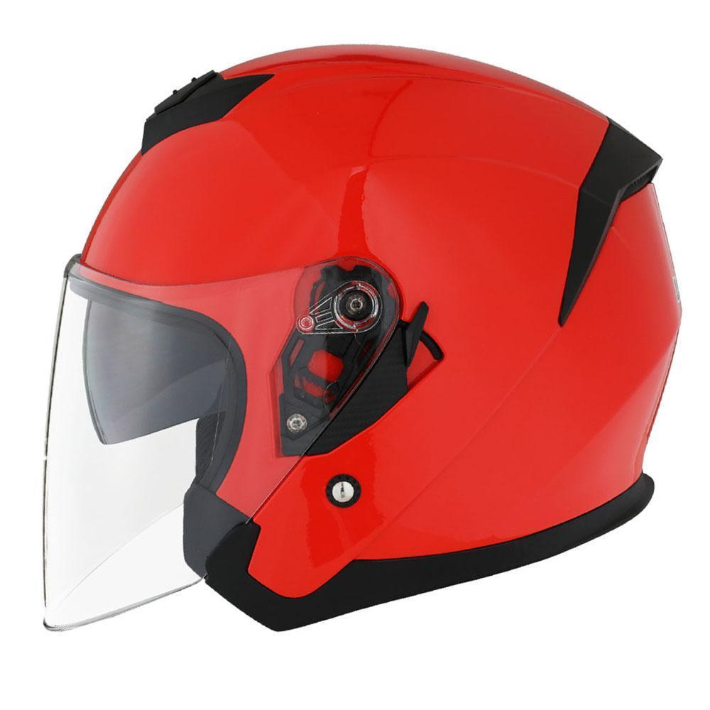 Мотоциклетный шлем 1STORM HJK526 открытый с очками белый XL - фото 9 - id-p156729105