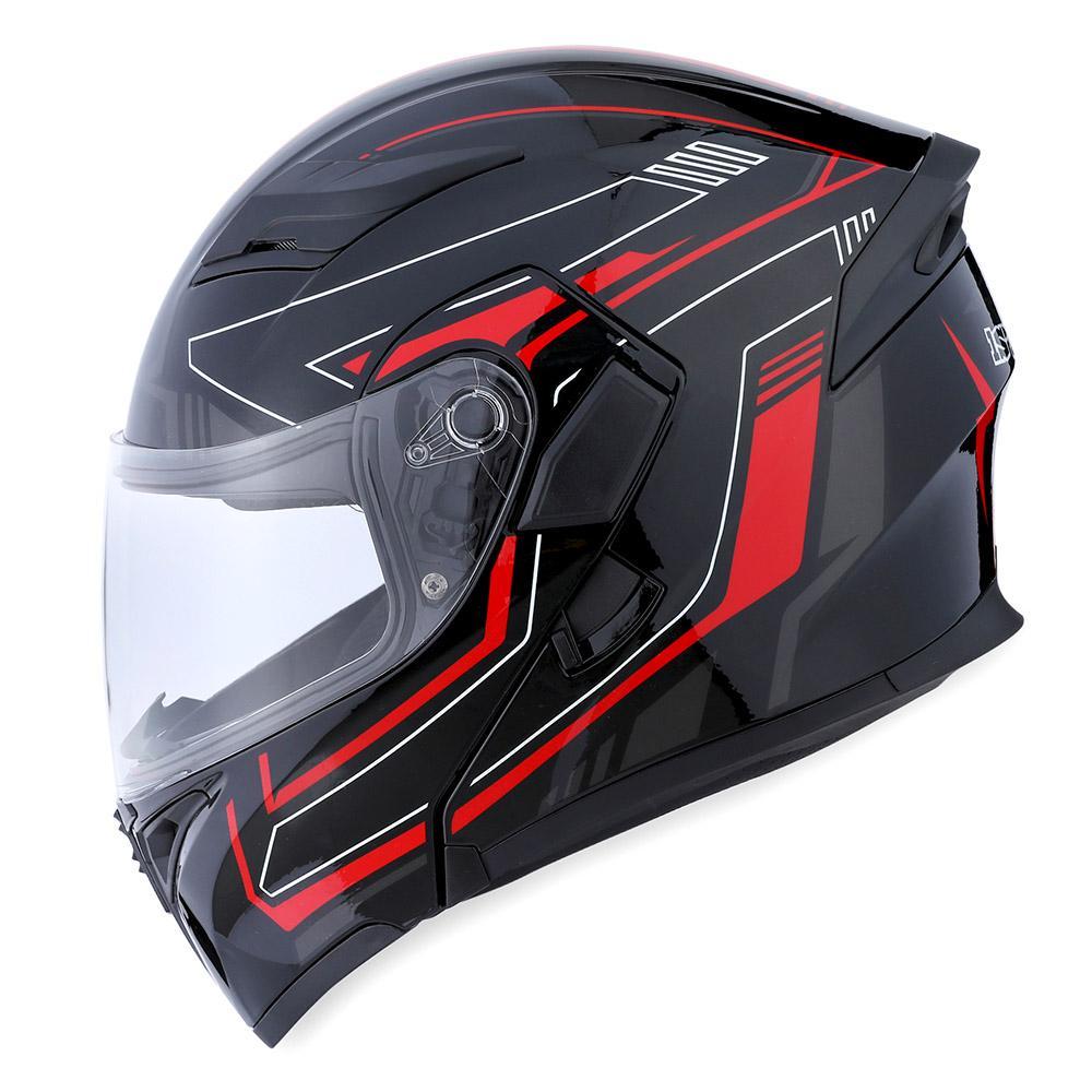 Шлем 1STORM HB89 модуляр (с очками) черный матовый M - фото 8 - id-p156729175