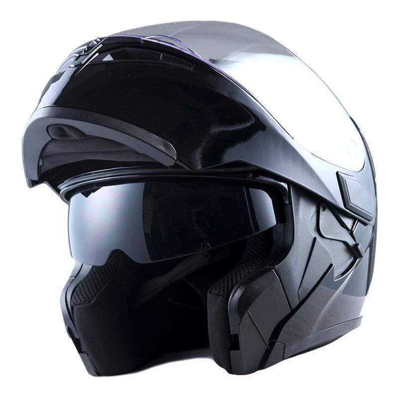 Шлем 1STORM HB89 модуляр (с очками) черный матовый M - фото 10 - id-p156729175