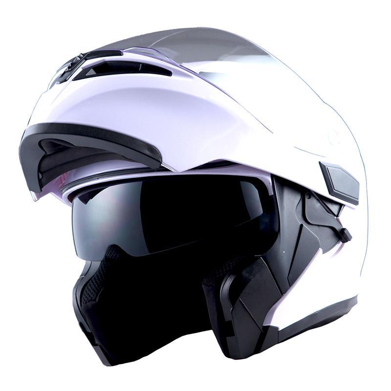 Шлем мото 1STORM HB89 модуляр (с очками) черный матовый L - фото 3 - id-p156729187