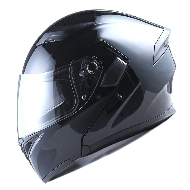 Шлем мото 1STORM HB89 модуляр (с очками) черный матовый L - фото 6 - id-p156729187
